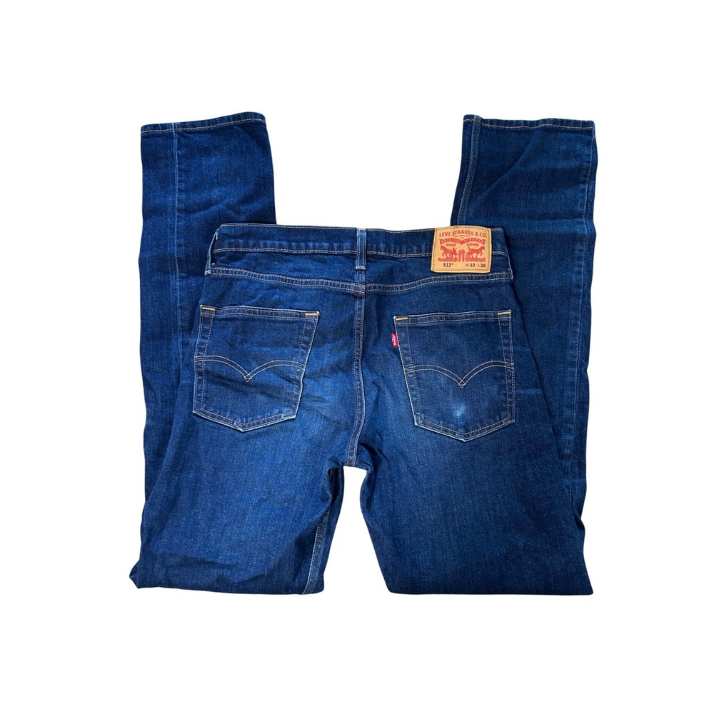 Levi's Slim Straight Jeans in Dark Blue Denim